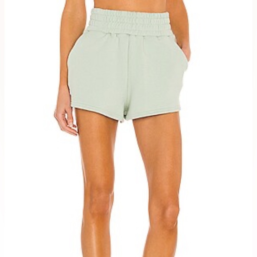 Revolve Camila Coelho Kenzie Shorts Size M Sage Green Loungewear Sweat NEW
